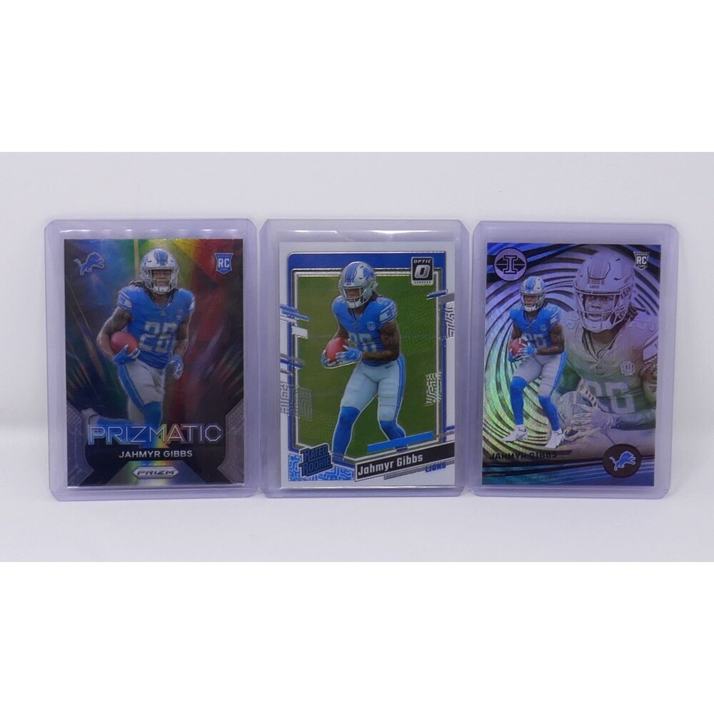 2023 Panini Prizm Detroit Lions Jahmyr Gibbs #20 #236 #38 Loose Rookie Cards